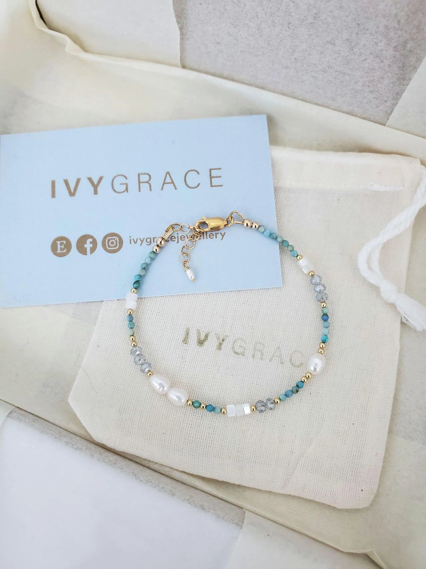 Blue Gemstone Bracelet