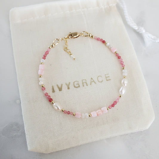 Pink Gemstone Bracelet