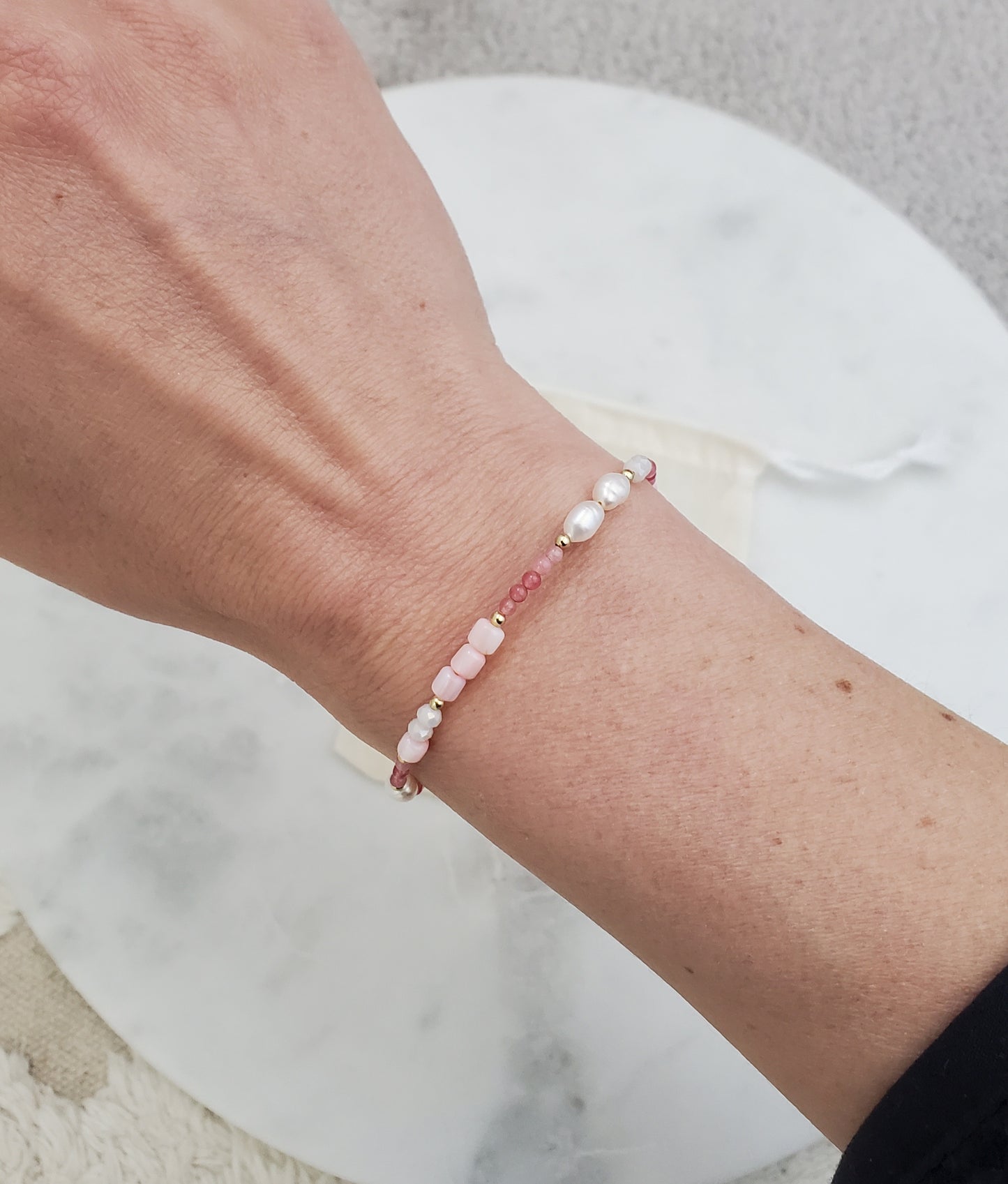 Pink Gemstone Bracelet