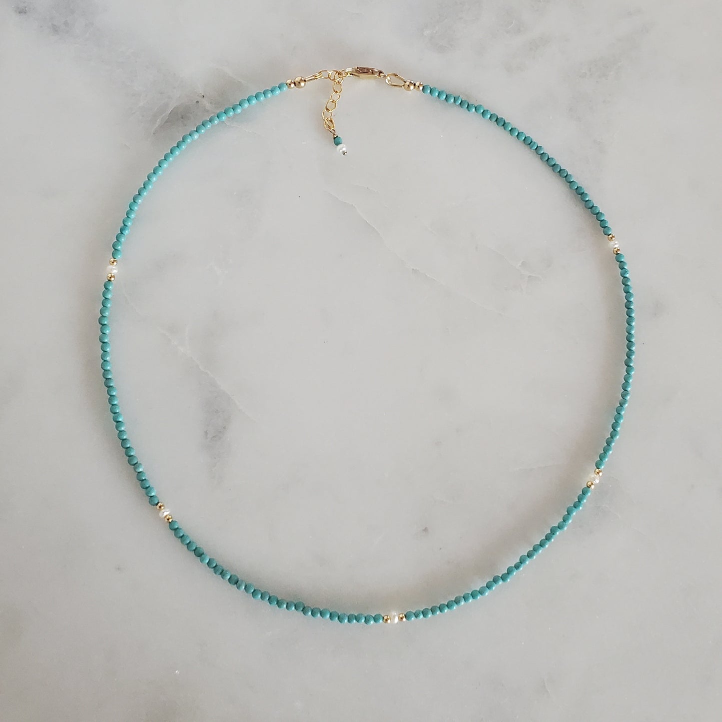 Turquoise & Pearl Necklace
