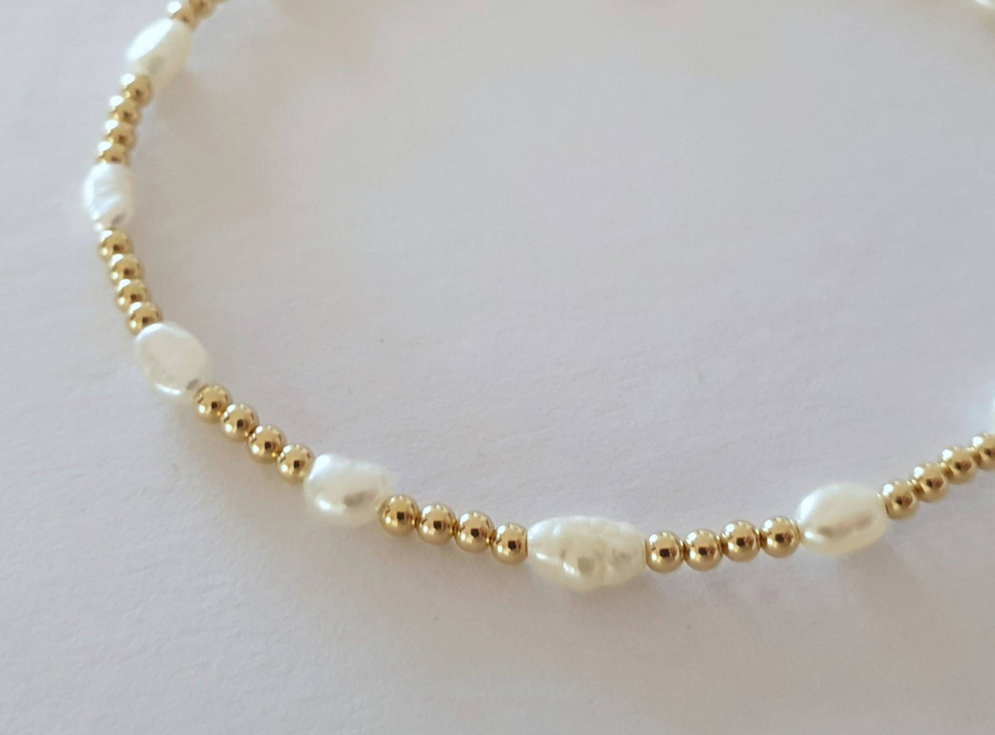 14ct Gold-Filled Pearl Bracelet