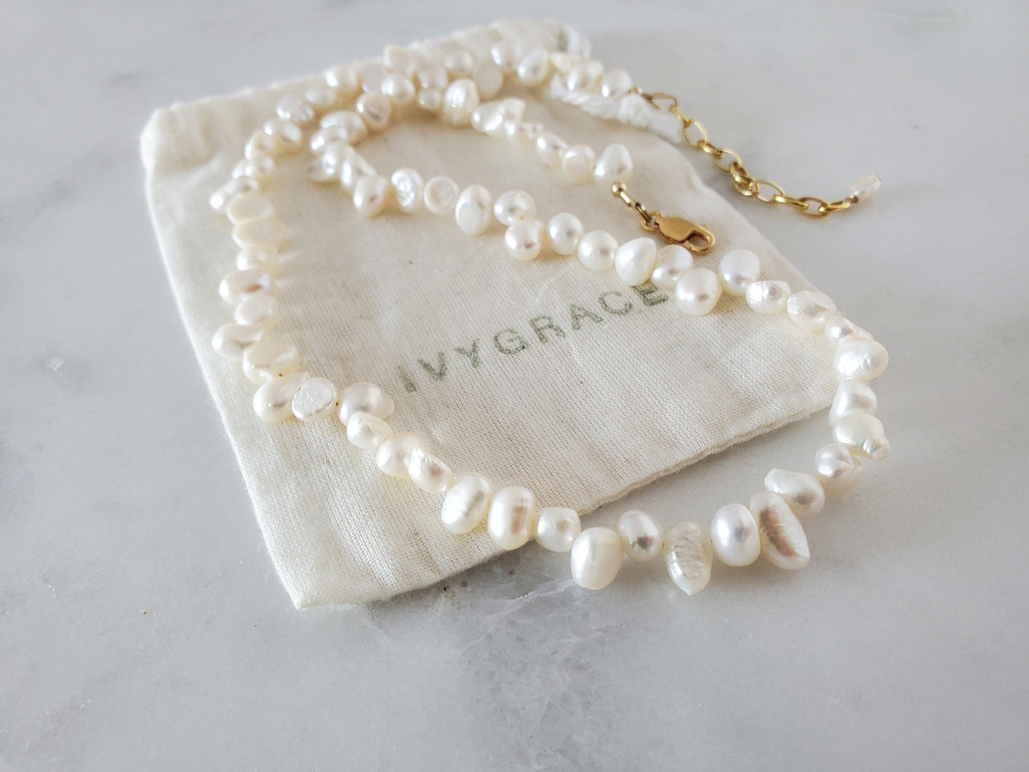 Irregular Pearl Necklace
