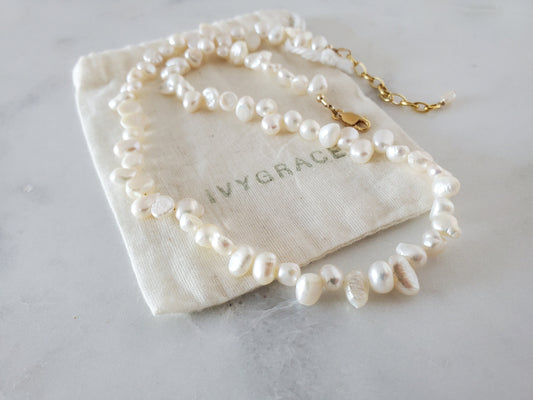 Irregular Pearl Necklace