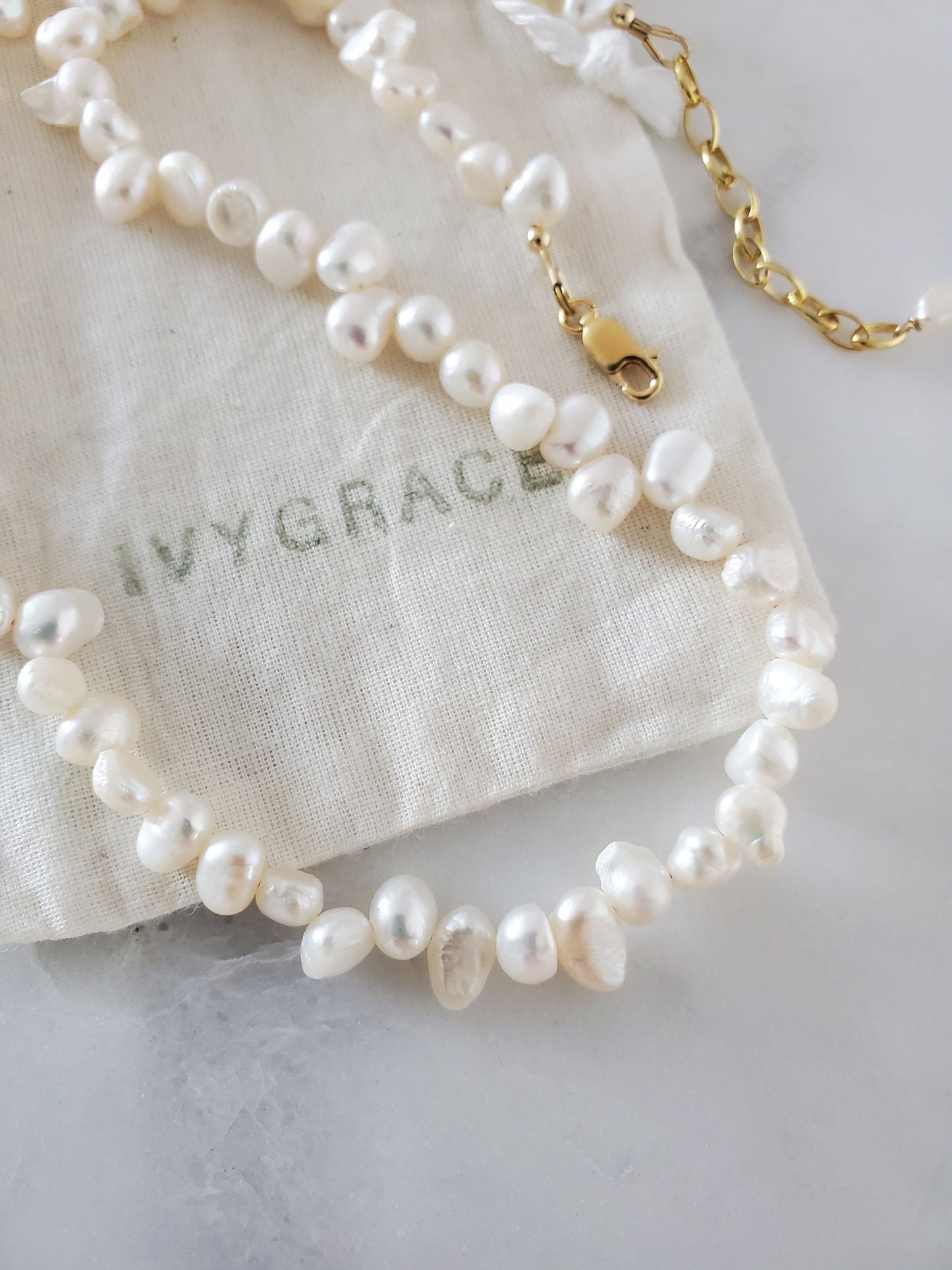 Irregular Pearl Necklace