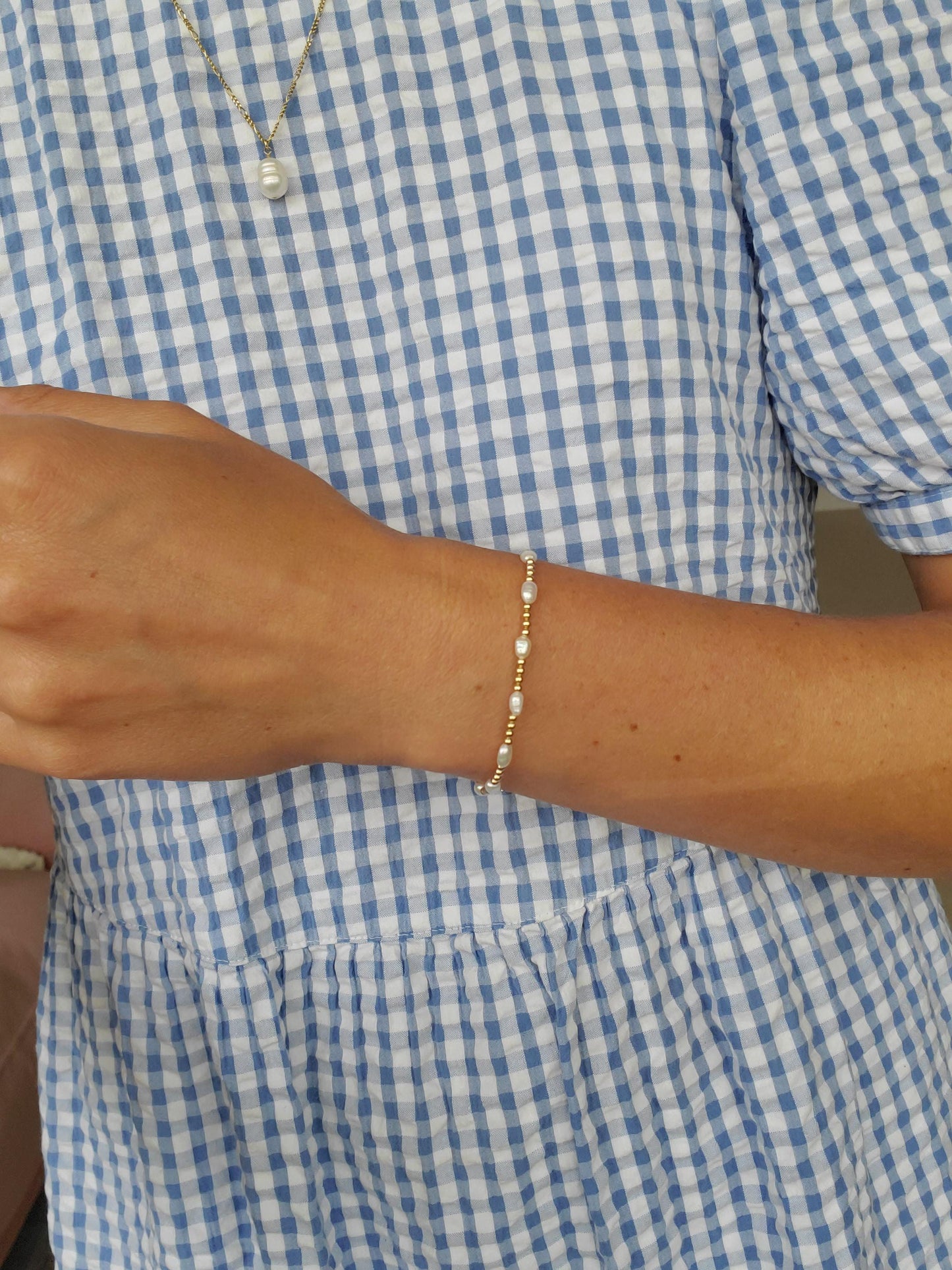 14ct Gold-Filled Pearl Bracelet
