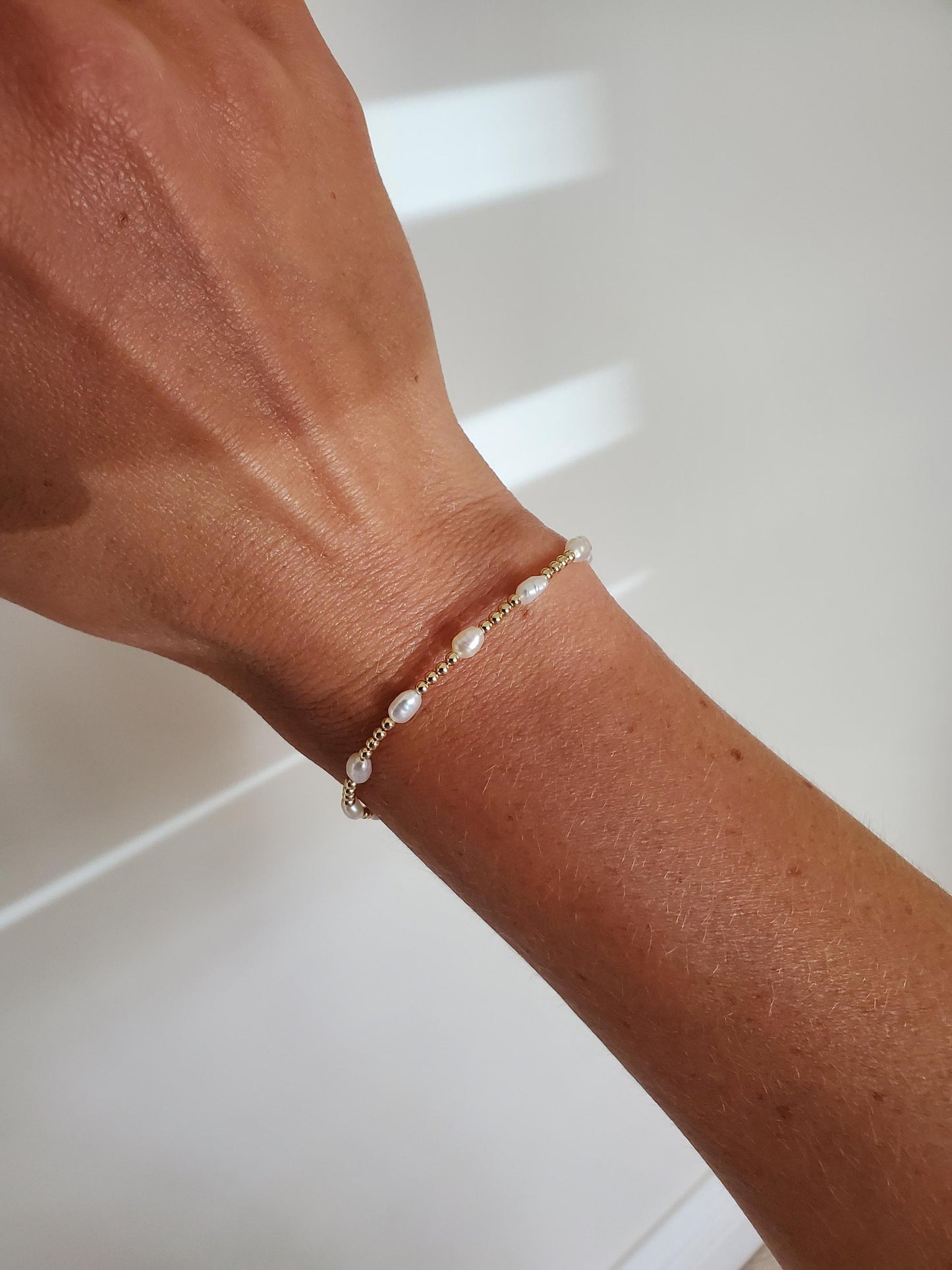 14ct Gold-Filled Pearl Bracelet