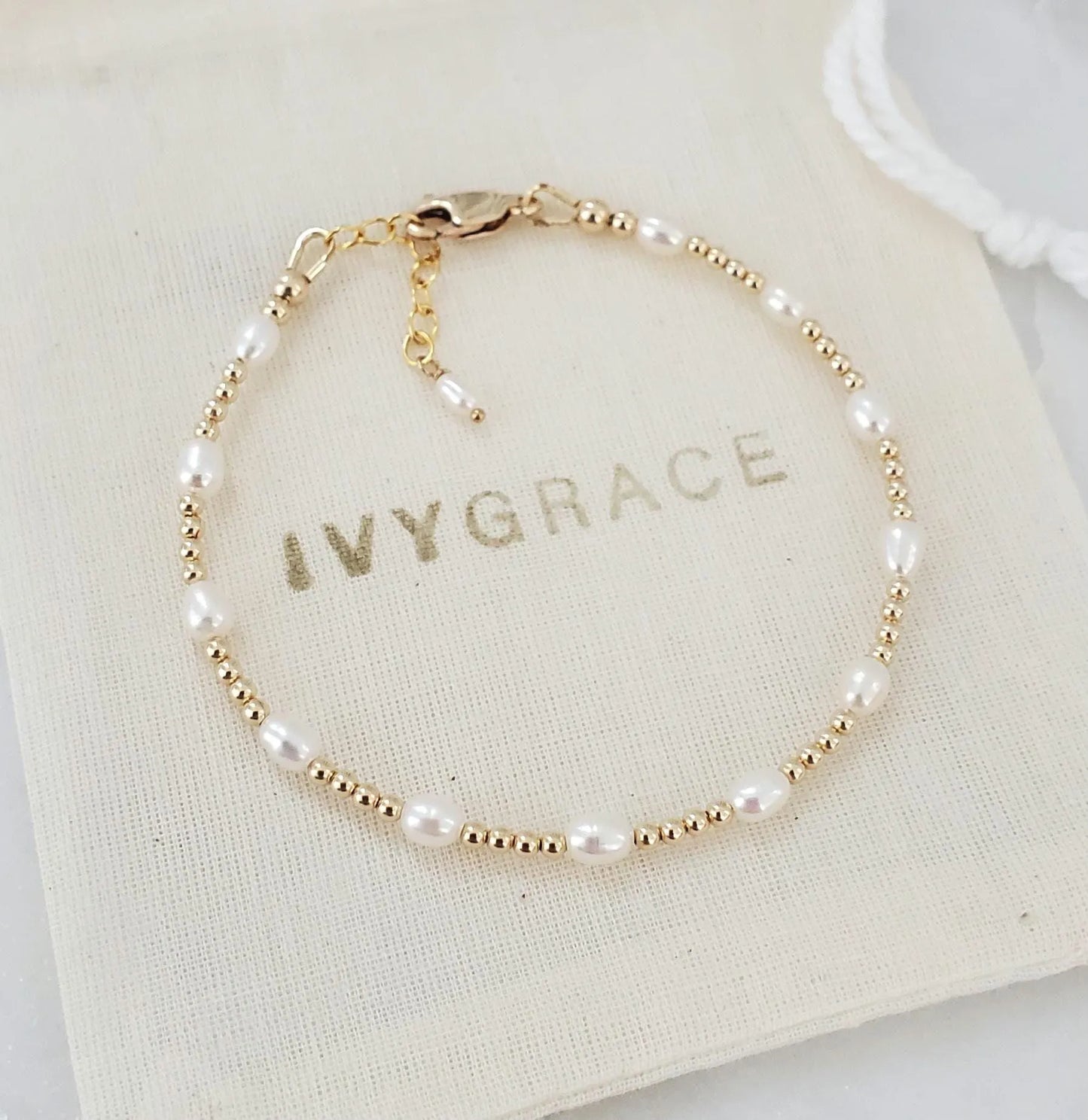 14ct Gold-Filled Pearl Bracelet
