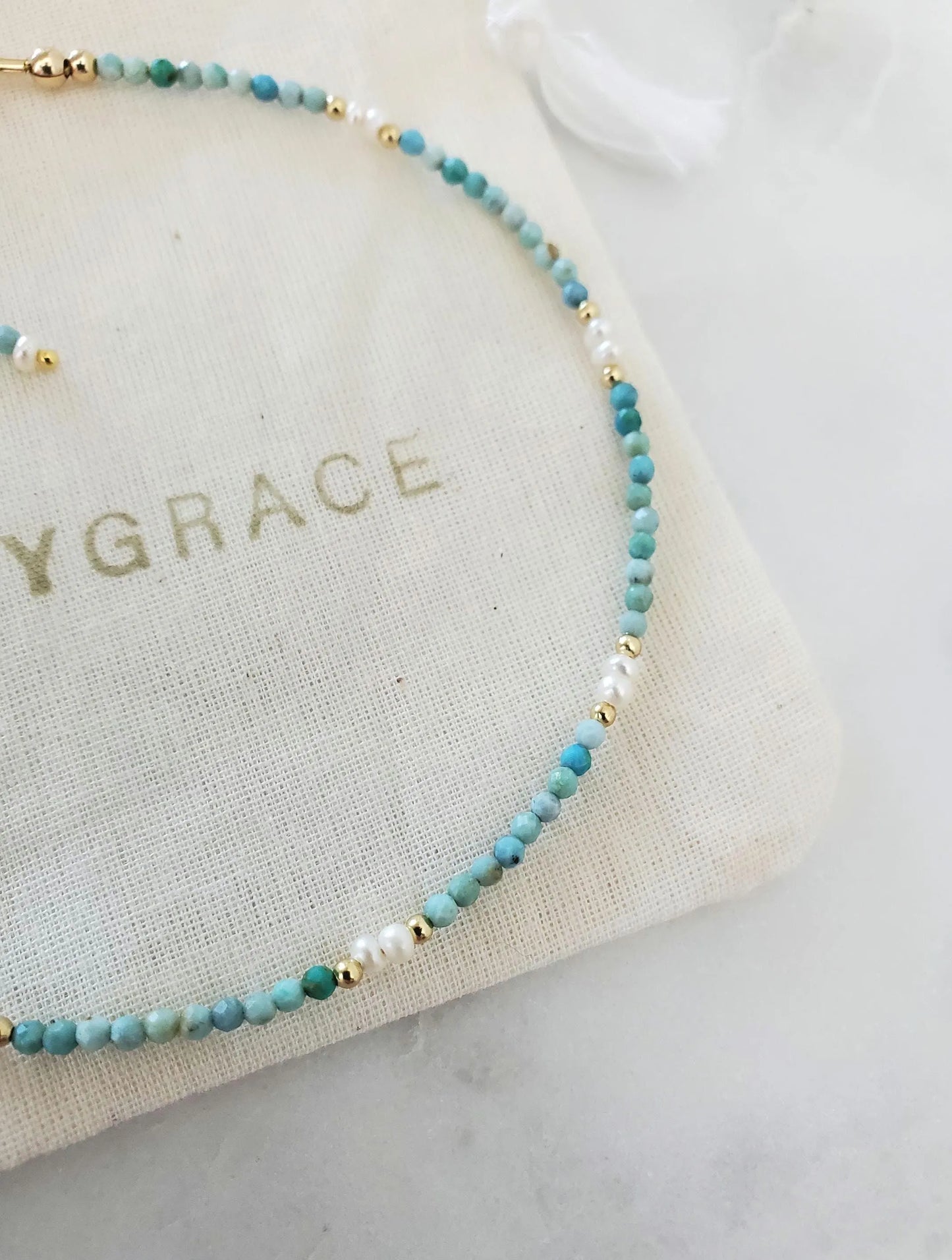 Blue Opal Anklet